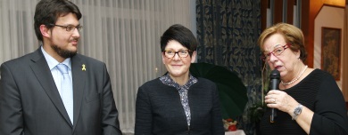 Tobias Krull, Edwina Koch-Kupfer MdL und die Braunschweiger Bürgermeister Friederike Harlfinger (v.l.n.r.)