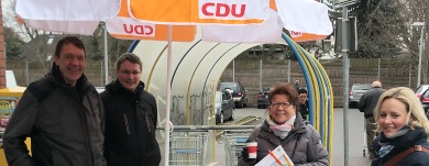 Infostand in Ostelbien