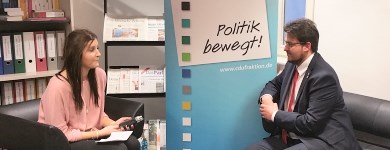 Interview mit einem studentischen Projekt zur aktuellen Lage in der Bundespolitik