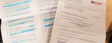 Entwurf des Koalitionsvertrages und Einladung zum Bundesparteitag