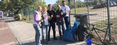 Einsatz beim World Clean Up Day 2019