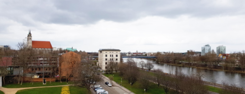 Blick auf Elbe und Stadtzentrum