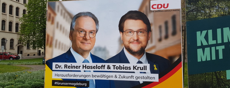 Eine der Großflächen zur Landtagswahl