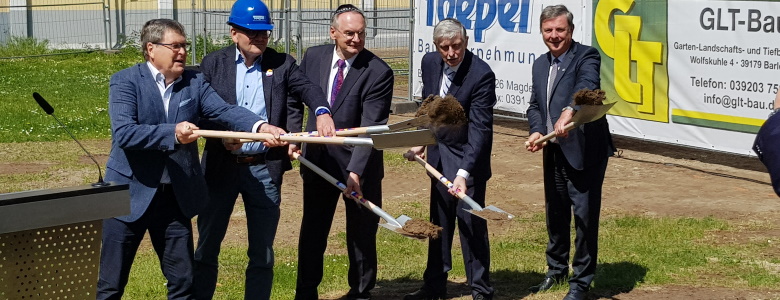 Spatenstich für die neue Magdeburger Synagoge