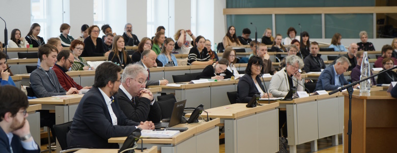 Blick in den Saal bei Jugend debattiert