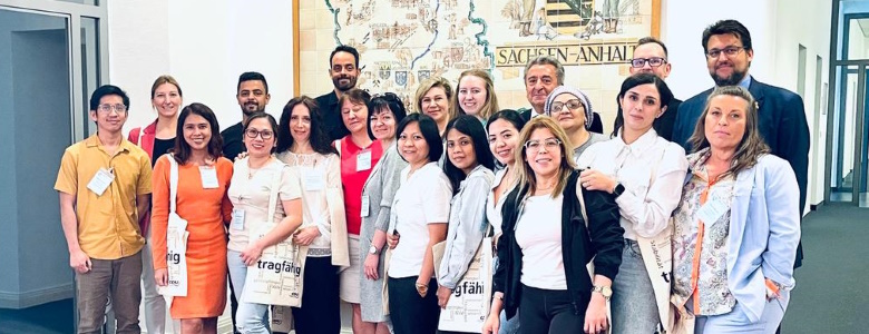 Empfang einer Besuchergruppe im Landtag