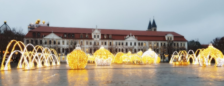 Die Magdeburger Lichterwelt auf dem Domplatz