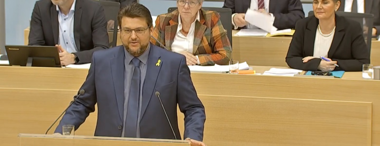 Tobias Krull bei einer Rede im Landtag von Sachsen-Anhalt