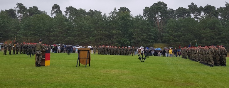 Gelöbnis in der Clausewitz-Kaserne in Burg