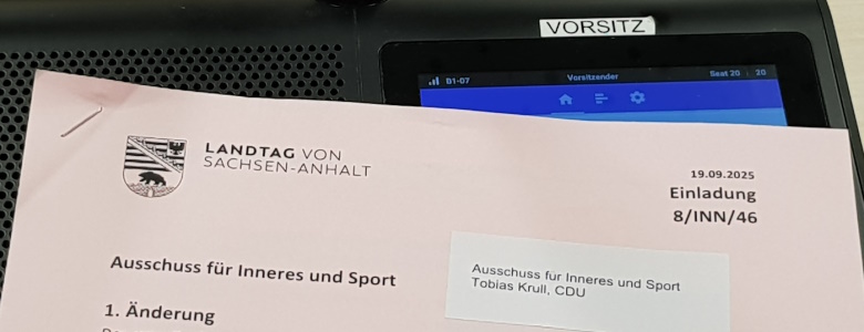 Beispielbild Ausschussitzung